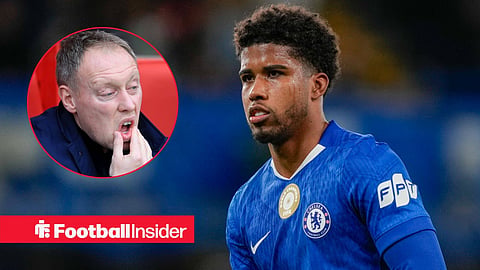 Chelsea midfielder Andrey Santos with former Nottingham Forest manager Steve Cooper inset