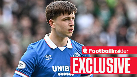 Tottenham winger Mikey Moore while on loan at Rangers