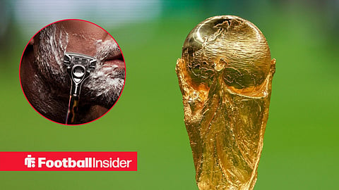 World Cup trophy with shaving inset