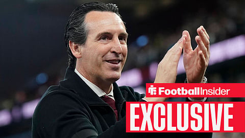 Aston Villa manager Unai Emery claps