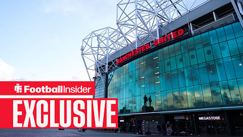 A general outside view of Old Trafford.