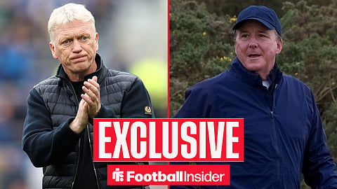 David Moyes, Manager of Everton, applauds the fans following the Everton vs Sunderland Premier League match at Hill Dickinson Stadium, Liverpool / Everton and AS Roma owner Dan Friedkin on the 11th tee during the second round of the Alfred Dunhill Links Championship 2025