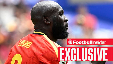 Napoli striker Romelu Lukaku celebrating for Belgium at the World Cup