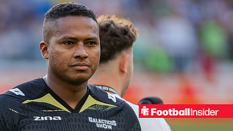 Antonio Valencia in black kit playing football