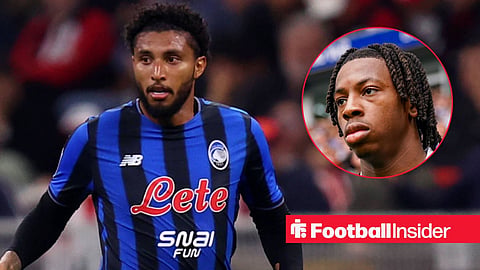 Atalanta midfielder Ederson with Freiburg midfielder Johan Manzambi inset