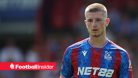 Adam Wharton playing for Crystal Palace in home kit