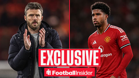 Michael Carrick, manager of Middlesbrough, applauds the fans after the game during the Sky Bet Championship match Middlesbrough vs Leeds United at Riverside Stadium, Middlesbrough, United Kingdom, 8th April 2025 / Andrey Santos features in Man United's 2026-27 home kit