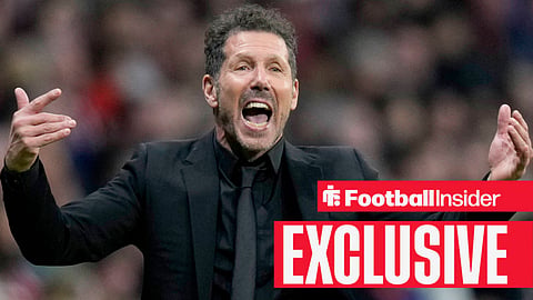 Atletico Madrid manager Diego Simeone shouting