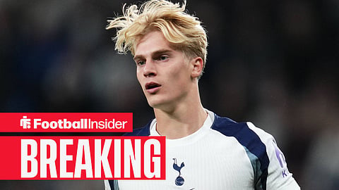 Tottenham midfielder Lucas Bergvall
