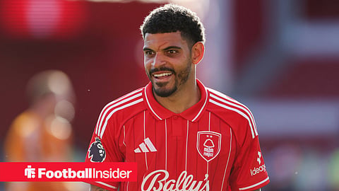 Nottingham Forest midfielder Morgan Gibbs-White smiles