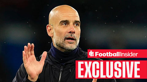 Former Man City manager Pep Guardiola claps