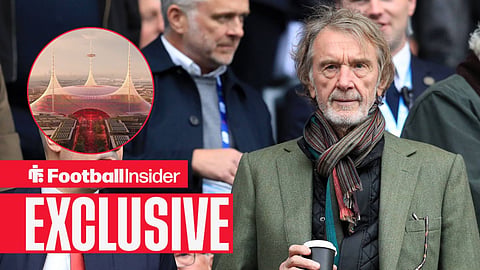 Manchester City versus Manchester United, Manchester United co-owner Sir Jim Ratcliffe looks on from the directors' box
