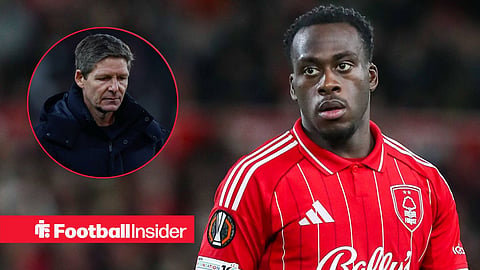 Nottingham Forest striker Arnaud Kalimuendo features during the 2025-26 campaign / Oliver Glasner, manager of Crystal Palace, looks deflated at full time 2-1 during the Premier League match between Sunderland and Crystal Palace at the Stadium Of Light, Sunderland, UK on 17 January 2026