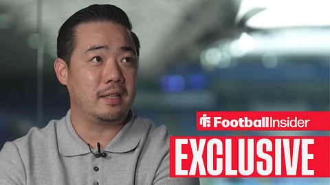 Aiyawatt Srivaddhanaprabha, known as Top, speaking to Sky Sports in an interview at the King Power Stadium