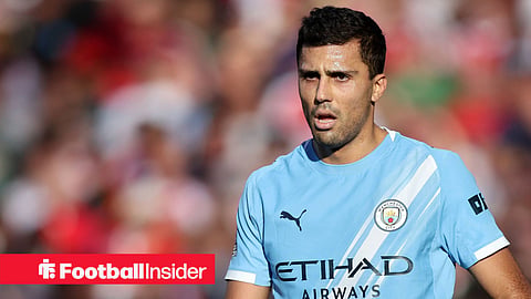 Rodri of Manchester City during the Arsenal vs Manchester City Premier League match at the Emirates Stadium, London