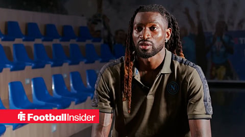 Andre Frank Zambo Anguissa being interviewed