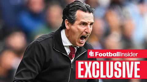 Aston Villa manager Unai Emery shouts