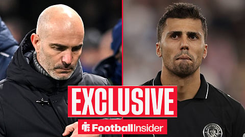 Manchester City manager Enzo Maresca and Rodri inset