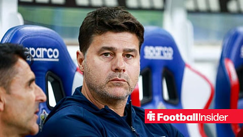 Mauricio Pochettino in the dugout with the USMNT