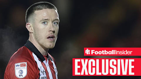 Jack Moylan in Lincoln City's home kit