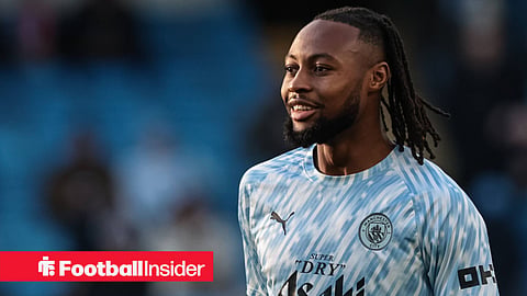 Antoine Semenyo of Manchester City in the pregame warmup session during the Emirates FA Cup Third Round match Manchester City vs Exeter City at Etihad Stadium, Manchester, United Kingdom, 10th January 2026