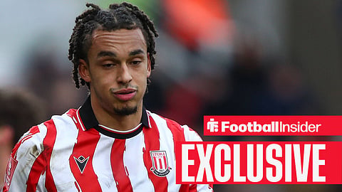 Ashley Phillips playing for Stoke City in home kit