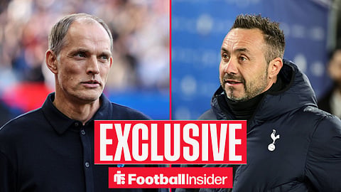 England manager Thomas Tuchel with Tottenham manager Roberto De Zerbi inset