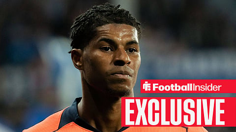 Man United forward Marcus Rashford playing for Barcelona
