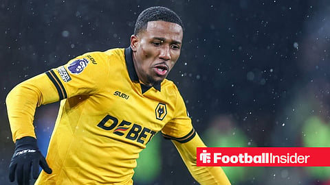 Jackson Tchatchoua playing for Wolves last season