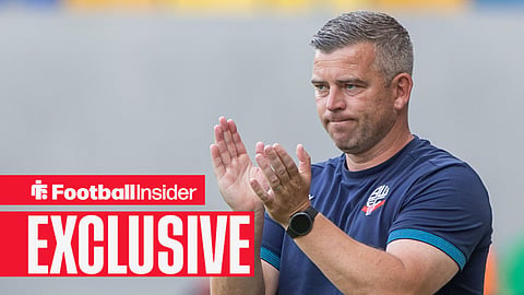 Football Insider exclusive as Bolton manager Steven Schumacher applauds.