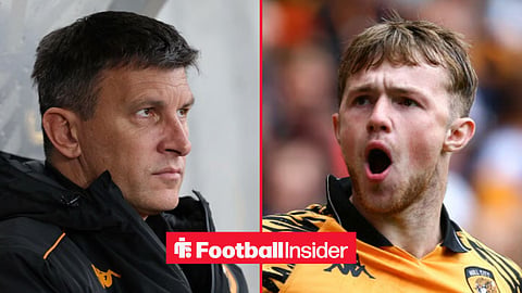 Sergej Jakirovic on the sidelines, with Joe Gelhardt in action for Hull City
