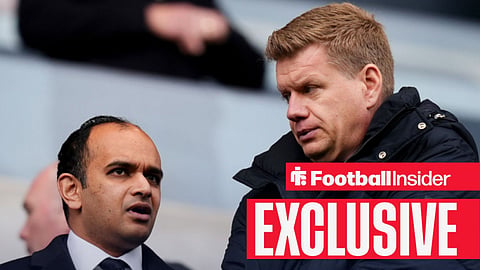 Tottenham sporting director Johan Lange and CEO Vinai Venkatesham