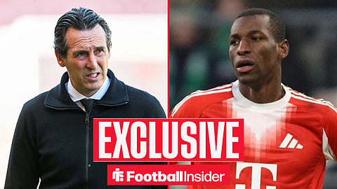 Aston Villa manager Unai Emery with Nicolas Jackson at Bayern Munich