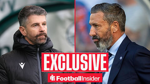 Stephen Robinson on left Derek McInnes on right