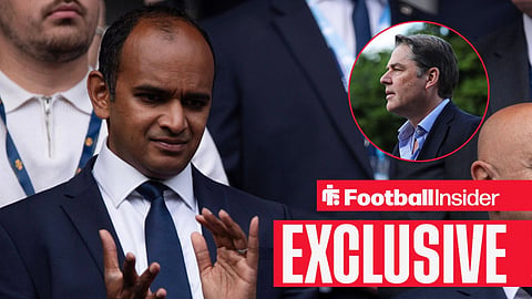 Vinai Venkatesham clapping in stand with Richard Masters walking on road right inset