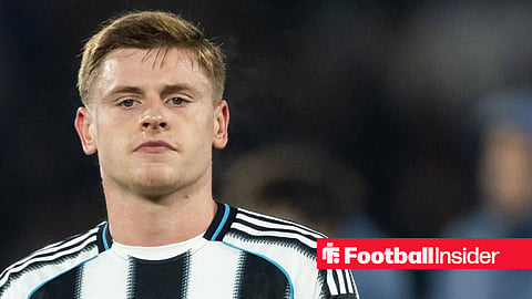 Harvey Barnes in Newcastle home kit