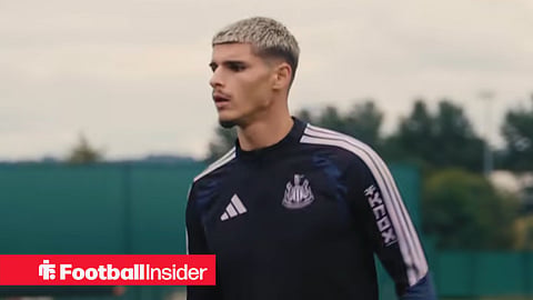Newcastle United forward Matias Fernandez-Pardo