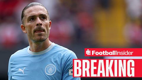 Jack Grealish of Manchester City in action during the 2026 FA Community Shield match between Arsenal and Manchester City at Principality Stadium on August 16, 2026 in Cardiff, Wales
