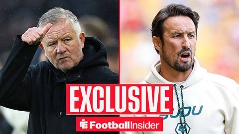 Chris Wilder on left Cesar Peixoto on right