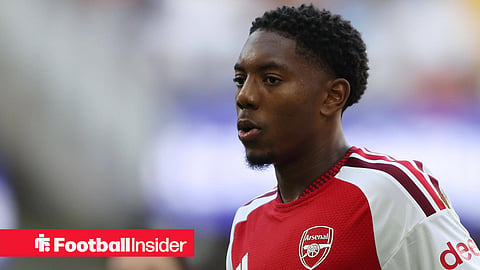 Myles Lewis-Skelly of Arsenal during the FA Community Shield match between Arsenal v Manchester City at Principality Stadium, Cardiff on 16 August