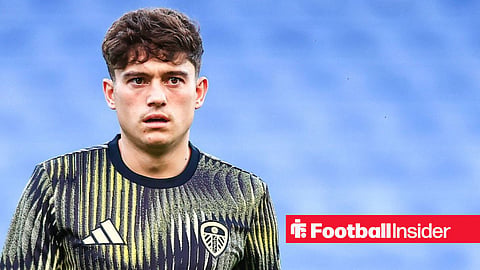 Leeds United winger Dan James looks on at Elland Road