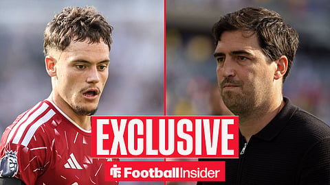 Liverpool midfielder Florian Wirtz with manager Andoni Iraola inset