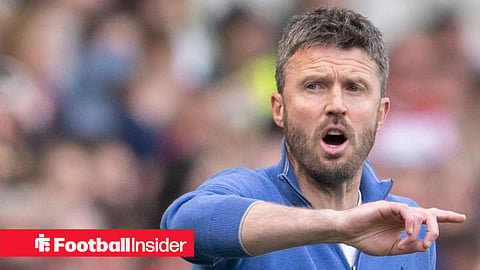 Michael Carrick is present during the Sky Bet Championship match between Middlesbrough and Norwich City at the Riverside Stadium in Middlesbrough, England, on April 26, 2025