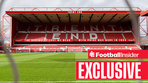 Picture of the Trent End at the City Ground from the goalline at the opposite end.