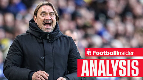 Daniel Farke manager of Leeds United gives his team instructions during the Premier League match Leeds United vs Aston Villa at Elland Road, Leeds, United Kingdom, 23rd November 2025