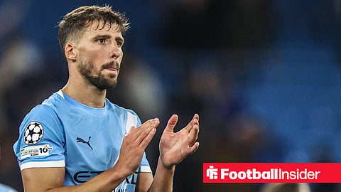 Ruben Dias of Manchester City applauds the fans after the game during the UEFA Champions League 2025/26 Phase MD1 Manchester City vs Napoli