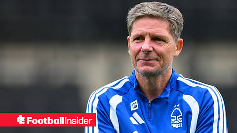 Oliver Glasner, head coach of Nottingham Forest, is pictured during a pre-season friendly match between Notts County and Nottingham Forest at Meadow Lane in Nottingham, United Kingdom
