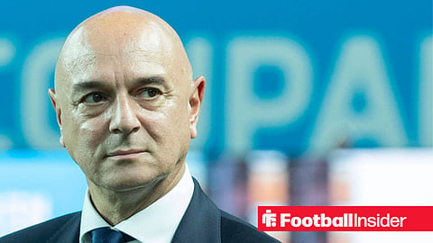 Former Tottenham chairman Daniel Levy looks on at the Tottenham Hotspur Stadium