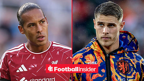 Virgil van Dijk in action for Liverpool, with Micky van de Ven pre-match for the Netherlands