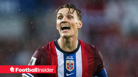Arsenal captain Martin Odegaard shouting during a Norway game